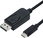 Кабель S-Impuls USB Type-C - DisplayPort 1.8 м Black (10-60185) - зображення 1