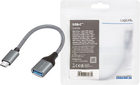 Kabel LogiLink USB Type-C - USB Type-A 0.15 m Dark Grey (4052792070774) - obraz 7