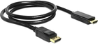 Kable Sandberg DisplayPort - HDMI 2 m Black (77492-2) - obraz 1
