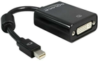 Adapter Delock mini-DisplayPort - DVI 0.125 m Black (4043619650989) - obraz 1