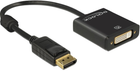 Адаптер Delock Displayport - DVI 0.2 м Black (4043619625994)