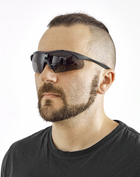 Защитные баллистические очки Wiley X WX Vapor 2.5 3 линзы (Grey/Clear/Light Rust) Black (9300004) - изображение 5
