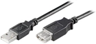 Kaбель Goobay USB Type-A 5 м Black (4040849936012) - зображення 1