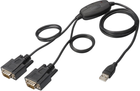 Адаптер Digitus USB Type-A – 2 x RS232 1.5 м Black (DA-70158) - зображення 1