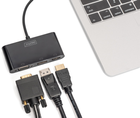Adapter Digitus USB Type-C + DisplayPort + HDMI + VGA Black (DA-70859) - obraz 3