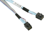 Kabel Super Micro SAS SFF-8643 - SFF-8643 0.8 m Blue (CBL-SAST-0531-01) - obraz 1