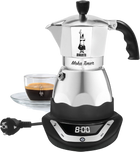 Електрична кавоварка Bialetti Moka Timer 365 W срібляста (AGDBLTEXP0048) - зображення 1