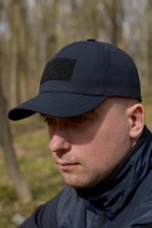 Чоловіча кепка з липучкою під шеврон темно-синій ДСНС - зображення 1