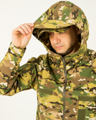Куртка мультикам літня чоловіча камуфляжна з капюшоном, з липучками під шеврони 46 - зображення 7