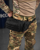 Мужская тактическая сумка на пояс black Вт7591 - изображение 6