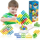 Настольная семейная игра Tetra Tetris Tower "Балансирующий Тетрис" 16 блоков (TET16TOWBULD)