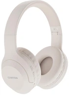 Наушники Canyon BTHS-3, Beige, беспроводные (Bluetooth), микрофон, динамики 40 мм, Type-C, 32 Ом, 112 дБ, аккумулятор 300 mAh