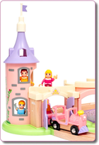 Ігровий набір Brio Disney Замок принцес з дерев'яною залізницею (7312350333121) - зображення 3