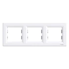 Рамка 3-местная горизонтальна Schneider Electric Asfora белая (EPH5800321)