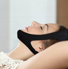 Антихрап повязка на голову для поддержки подбородка от храпа во время сна, Черный - изображение 4