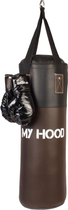 Zestaw bokserski My Hood Retro Brązowy-czarny 10 kg (5704035210452) - obraz 1