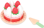 Zestaw do zabawy Small Wood Strawberry Cake (5711336036858) - obraz 1
