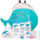 Рюкзак з косметикою для дітей Sebamed Baby Whale Backpack Set 6 шт (8431166243178) - зображення 1