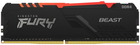 Pamięć Kingston Fury DDR4-2666 16384 MB PC4-21300 Beast RGB Black (KF426C16BB1A/16) - obraz 1