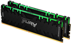 Pamięć Kingston Fury DDR4-3600 16384 MB PC4-28800 (Kit of 2x8192) Renegade RGB 1Rx8 Black (KF436C16RBAK2/16) - obraz 1