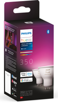 Лампа розумна Philips Hue GU10 5.7W 2000K-6500K RGB 2 шт. (8719514340084) - зображення 4