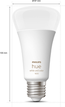Лампа розумна Philips Hue А67 E27 15W 2000K-6500K RGB (8719514288157) - зображення 5