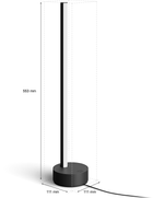 Inteligentna lampa stołowa Philips Hue Signe, 2000K-6500K, RGB, Gradient, ZigBee, Bluetooth, ściemnianie 55 sm Black (8718696176245) - obraz 2