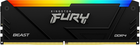 Pamięć Kingston Fury DDR4-3200 16384MB PC4-25600 (Kit of 2x8192) Beast RGB 1Rx8 Black (KF432C16BB2AK2/16) - obraz 2