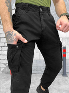 Зимові чорні штани Loshan Угорщина манжет 36 - зображення 5