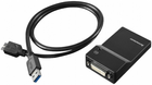 Adapter Lenovo USB Type-A - DVI/VGA Black (0B47072) - obraz 1