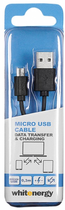 Kabel Whitenergy USB Type-A - micro-USB 0.3 m White (5908214367184) - obraz 2