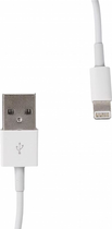 Kabel Whitenergy USB Type-A - Lighting 2 m White (5908214367320) - obraz 1