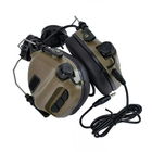 Активні захисні навушники Earmor M31H MARK3 ARC (CB) Coyote Brown з кріпленням на шолом (96-00045) - зображення 1