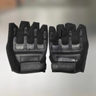 Перчатки тактичні Безпальцеві Yakeda, колір чорний, розмір XL - зображення 1