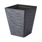 Горшок для цветов Sahara kwadro-30 антрацит Form-Plastic