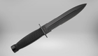 Нож Нескладной Тактический с Двусторонней заточкой и Серрейтором Commandos Dagger 928 - изображение 3