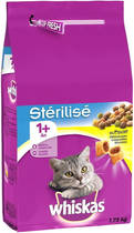 Sucha karma dla kotów sterylizowanych Whiskas Sterile z kurczakiem 1.75 kg (5998749129135) - obraz 1