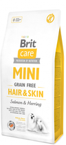Sucha karma dla psów miniaturowych Brit Care Mini Grain-Free Hair & Skin 2 kg (8595602520220) - obraz 1