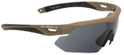 Тактичні захисні окуляри для стрільби Swiss Eye Nighthawk койот - зображення 2