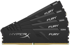 Pamięć RAM HyperX DDR4-3000 16384MB PC4-24000 (Kit of 4x4096) Fury Black (HX430C15FB3K4/16) - obraz 3