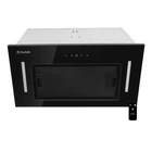 Чорна кухонна витяжка Perfelli BIS 5884 BL 1200 LED, потужна повновбудована, 1200 куб.м., з пультом ДУ