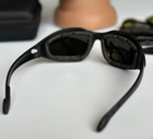 Тактичні окуляри - маска Tactic захисні окуляри зі змінними лінзами з боксом Чорний (Daisy C5) - зображення 6