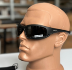 Тактичні окуляри - маска Tactic захисні окуляри зі змінними лінзами з боксом Чорний (Daisy x7) - зображення 2