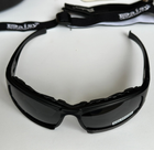 Тактичні окуляри - маска Tactic захисні окуляри зі змінними лінзами з боксом Чорний (Daisy x7) - зображення 4