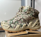 Тактичні чоловічі берці AK демісезонні військові берці Tactic армійські черевики Waterproof Мультикам 45 розмір - зображення 2