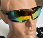 Тактические очки - маска Tactic защитные очки со сменными линзами с боксом Черный (Oakley) - изображение 3