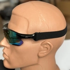 Тактические очки - маска Tactic защитные очки со сменными линзами с боксом Черный (Oakley) - изображение 4