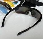 Тактические очки - маска Tactic защитные очки со сменными линзами с боксом Черный (Oakley) - изображение 6