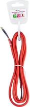 Przewód elektryczny w oplocie DPM 1.8 m czerwony (DIC0318) - obraz 3