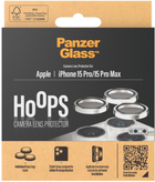 Szkło hartowane PanzerGlass Hoops Camera Lens Protector do Apple iPhone 15 Pro / 15 Pro Max White Metal (5711724011948) - obraz 4
